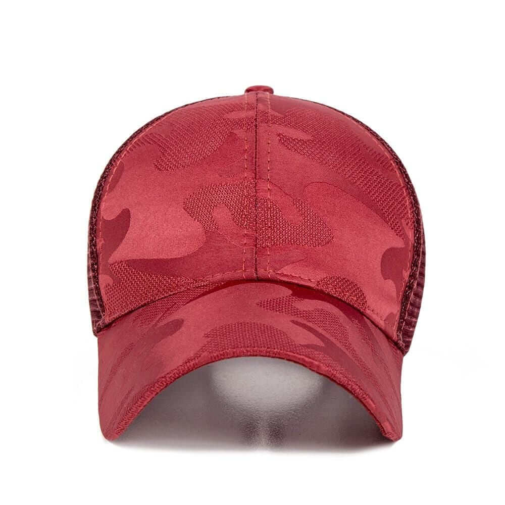 Ett urval av justerbara hästsvans baseballkepsar i olika färger för sport & fritid. Unisex design.