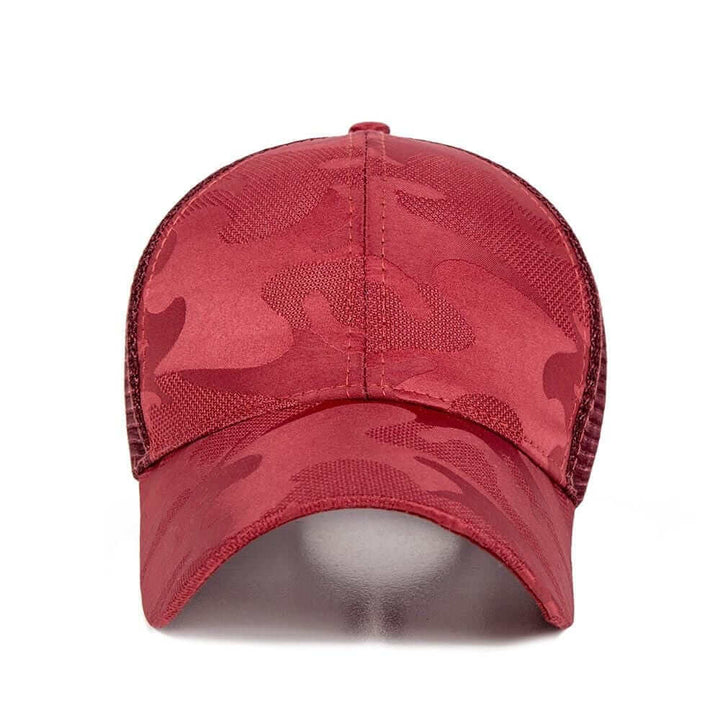 Ett urval av justerbara hästsvans baseballkepsar i olika färger för sport & fritid. Unisex design.