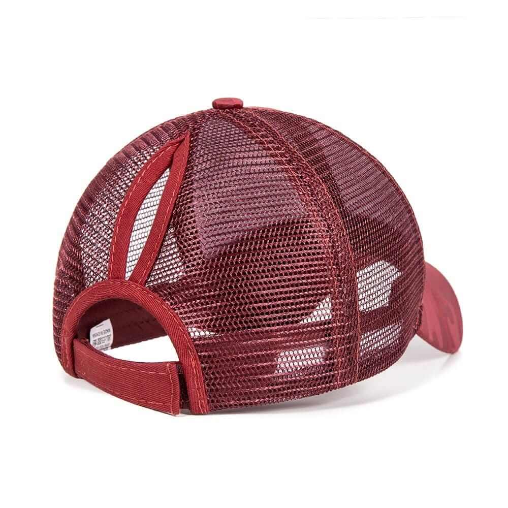 Sportig hästsvans baseballkeps som ger effektivt solskydd. Justerbar unisex keps för all fritid.