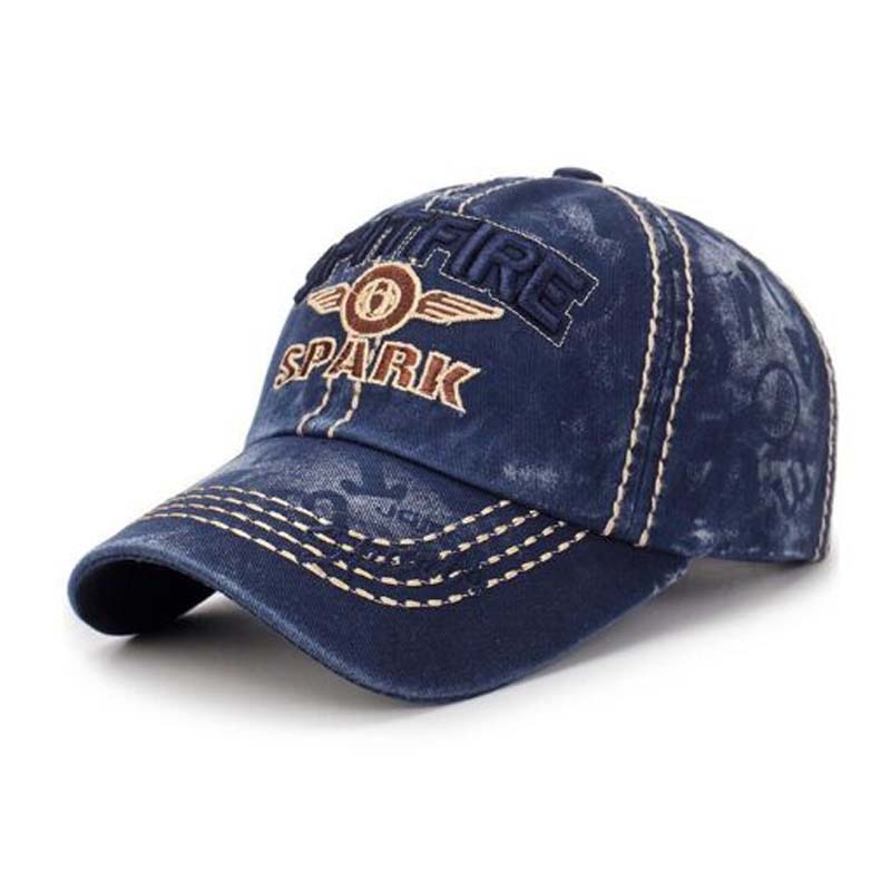 Justerbar denimkeps för herr och dam, perfekt för fritid och sommar. Bekväm och trendig huvudbonad.