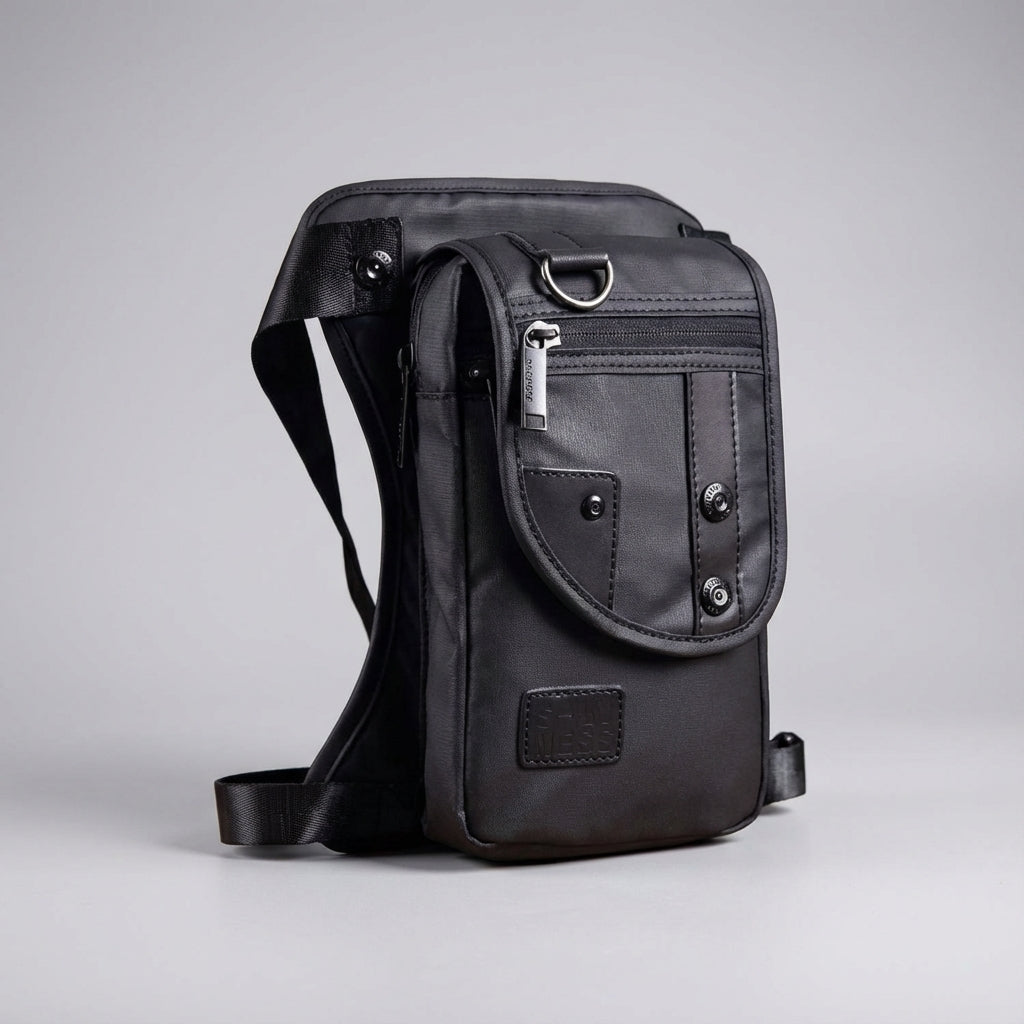 Mångsidig unisex midjeväska, kan bäras som bensväska, höftväska eller crossbody. Perfekt för aktiva resor.