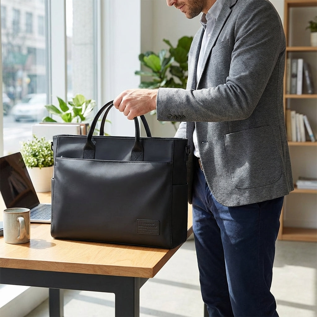 Unisex DryCarrier laptopväska, vattentät axelväska för säker förvaring av bärbar dator, perfekt för jobb & pendling.