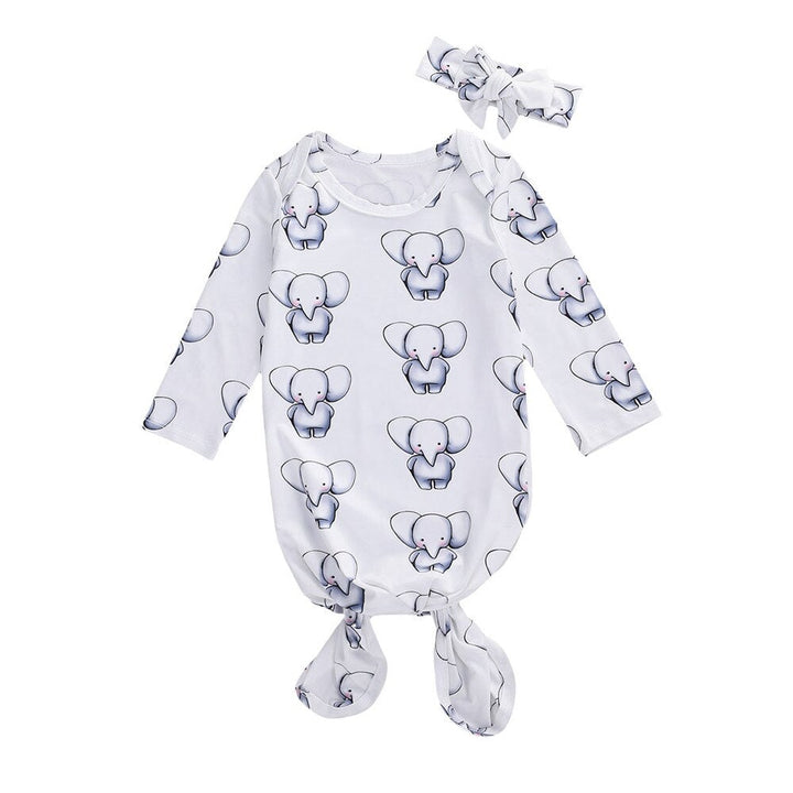 Unisex elefantsovsäck för spädbarn 0-6 månader, mjuk bomull, perfekt för nyfödd, present.
