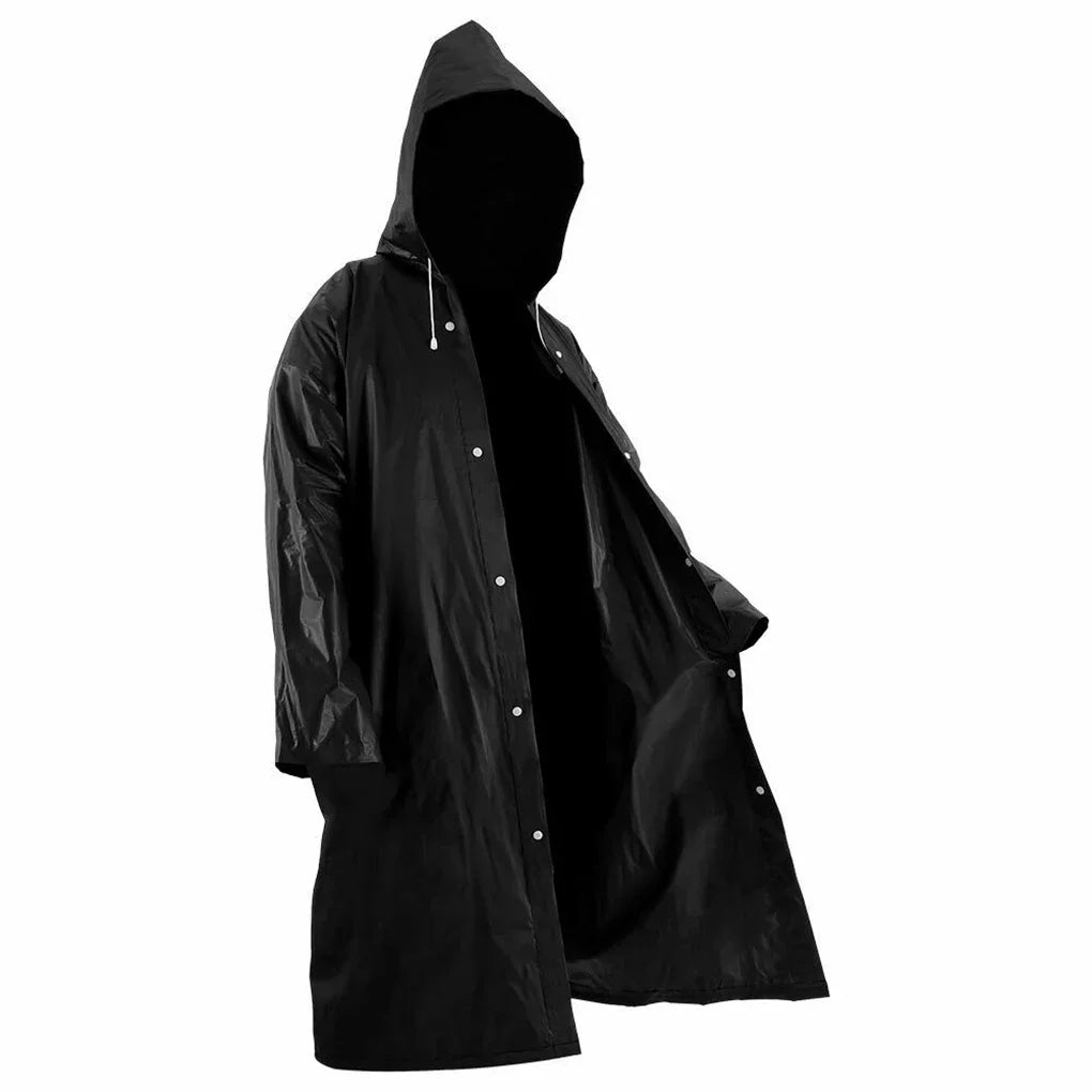 Effektivt regnskydd: En vattentät, fällbar regnponcho i EVA. Perfekt unisex regnkläder för oväder.