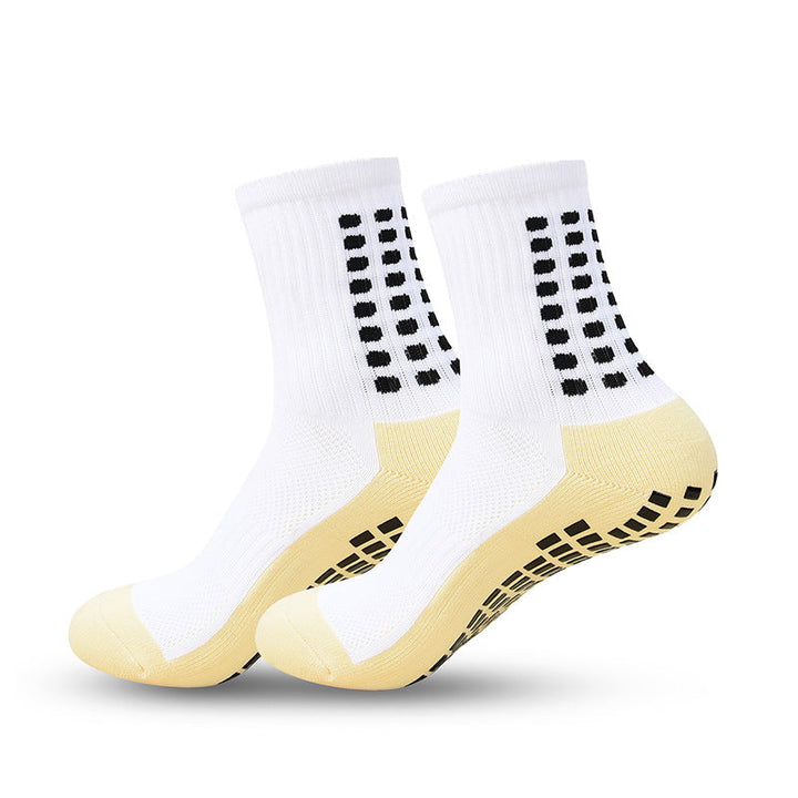 Unisex halkfria fotbollsstrumpor för optimal prestation med säkert grepp på planen.