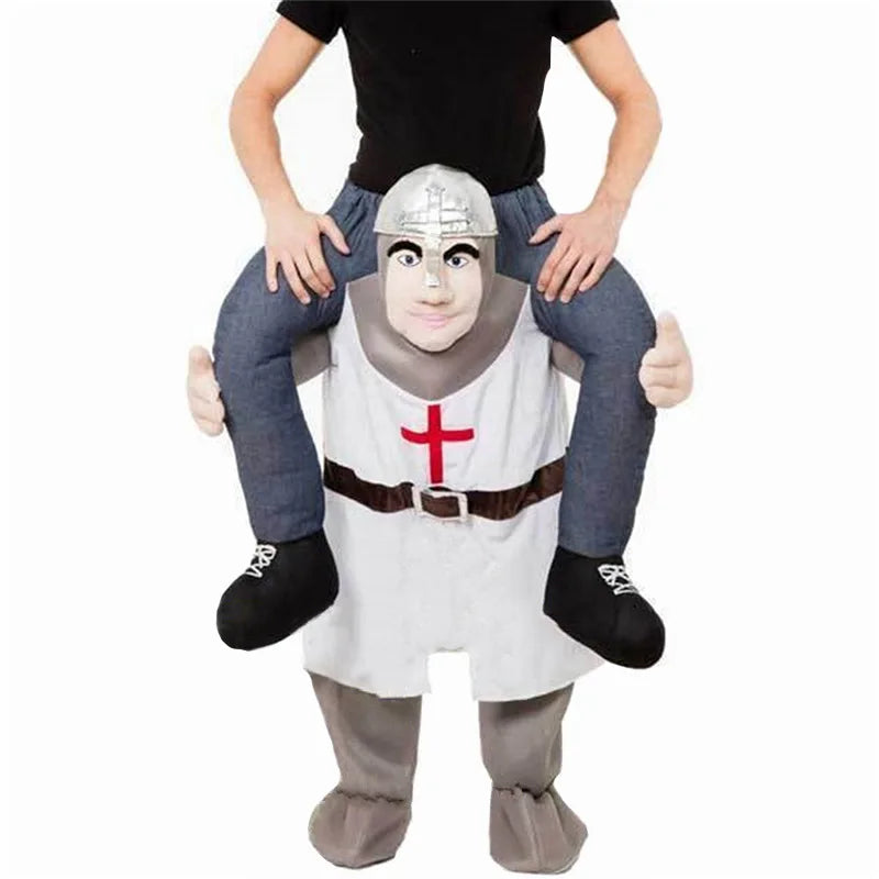 Imponerande Halloween-kostym med bärande illusion. En rolig maskeraddräkt för barn, vuxna och temafester.