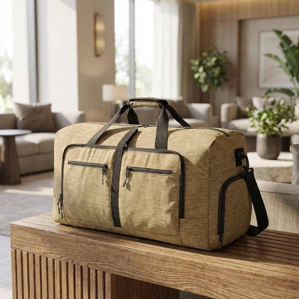 Unisex hopfällbar resväska, stor kapacitet. Perfekt för weekendresan och smart packning.