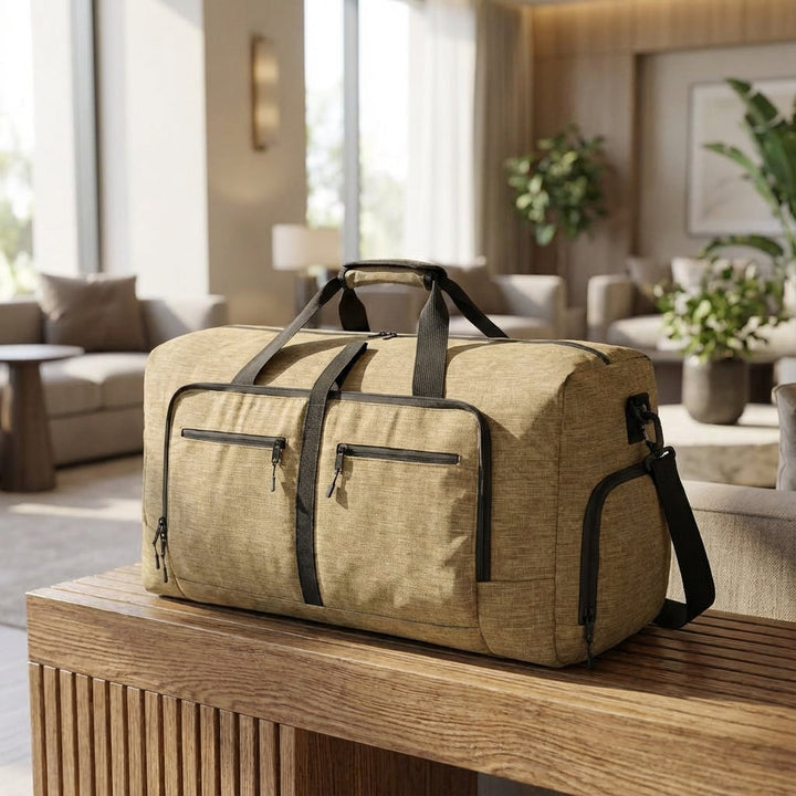 Unisex hopfällbar resväska, stor kapacitet. Perfekt för weekendresan och smart packning.