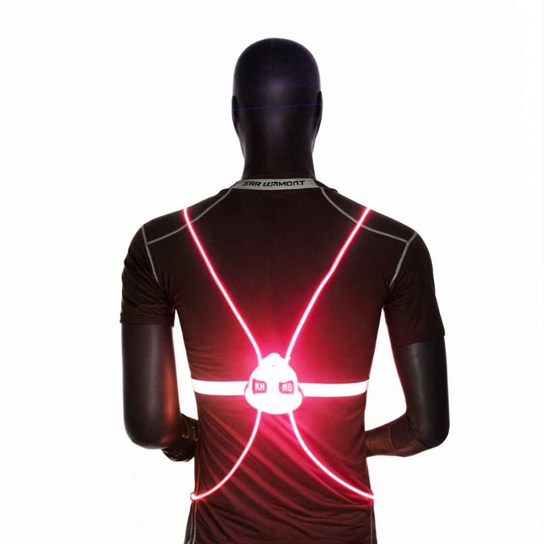 Reflexväst med LED-ljus, unisex. Perfekt för ökad synlighet under sport och utomhusträning i mörker.