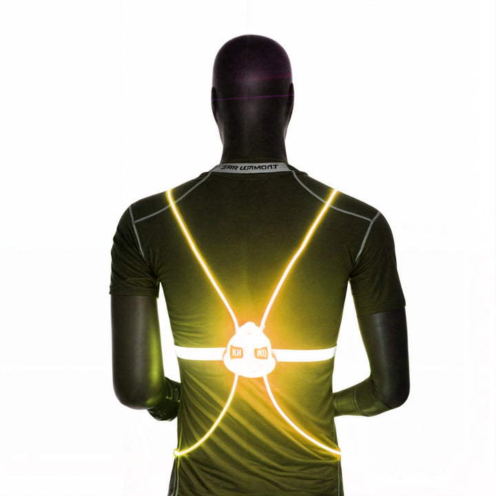 LED-reflexväst för cykling och löpning. Unisex design, maximerar synlighet och säkerhet vid mörka vägar.