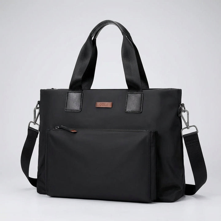 MetroBrief affärsväska för bärbar dator. Robust canvas laptopväska, unisex för pendling, kontor & resor.