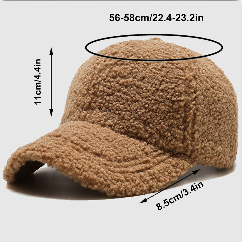Unisex mjuk keps i tidlös design med plysch. Varm, bekväm och trendig accessoar för alla.