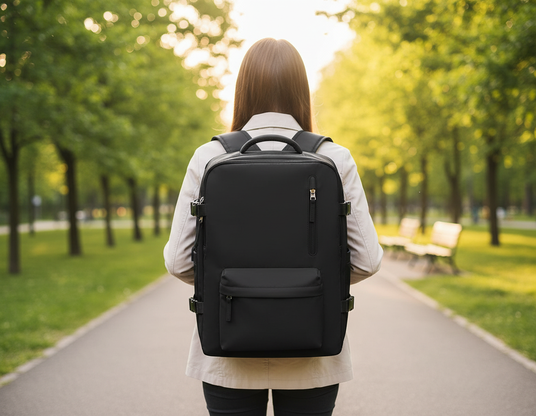 Unisex multifunktionell laptopväska för 15-tums dator. Skyddar teknik med stil och rymlig förvaring.
