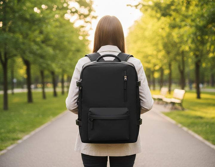 Unisex multifunktionell laptopväska för 15-tums dator. Skyddar teknik med stil och rymlig förvaring.