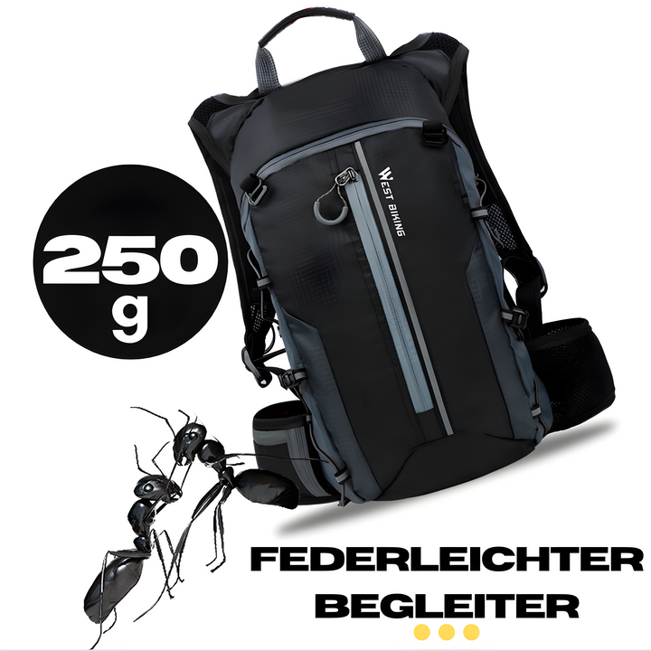 Slitstark vätskeryggsäck för äventyr. Vattentät och redo för krävande outdooraktiviteter och sport.