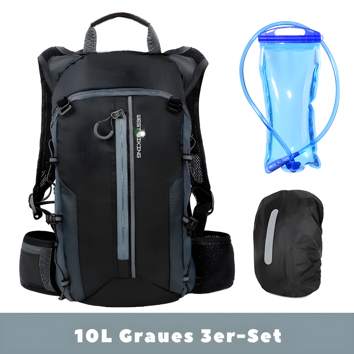 Friluftslivsryggsäck med inbyggd hydration, unisex modell perfekt för vandring, cykling och klättring.