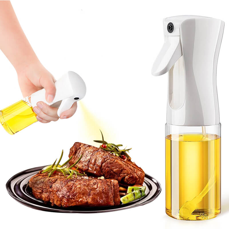 Unisex oljesprayflaska 300ml för matlagning, grillning och bakning – praktisk köksutrustning.