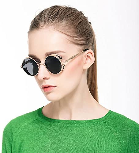 Snygga unisex solglasögon, polariserade för optimalt ögonskydd. Perfekt vintage modeaccessoar.