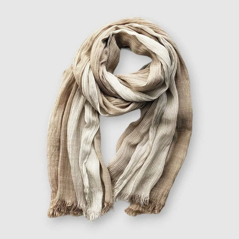Elegant randig halsduk för unisex. En modern och stilfull accessoar som lyfter din vardagsstil med färg.