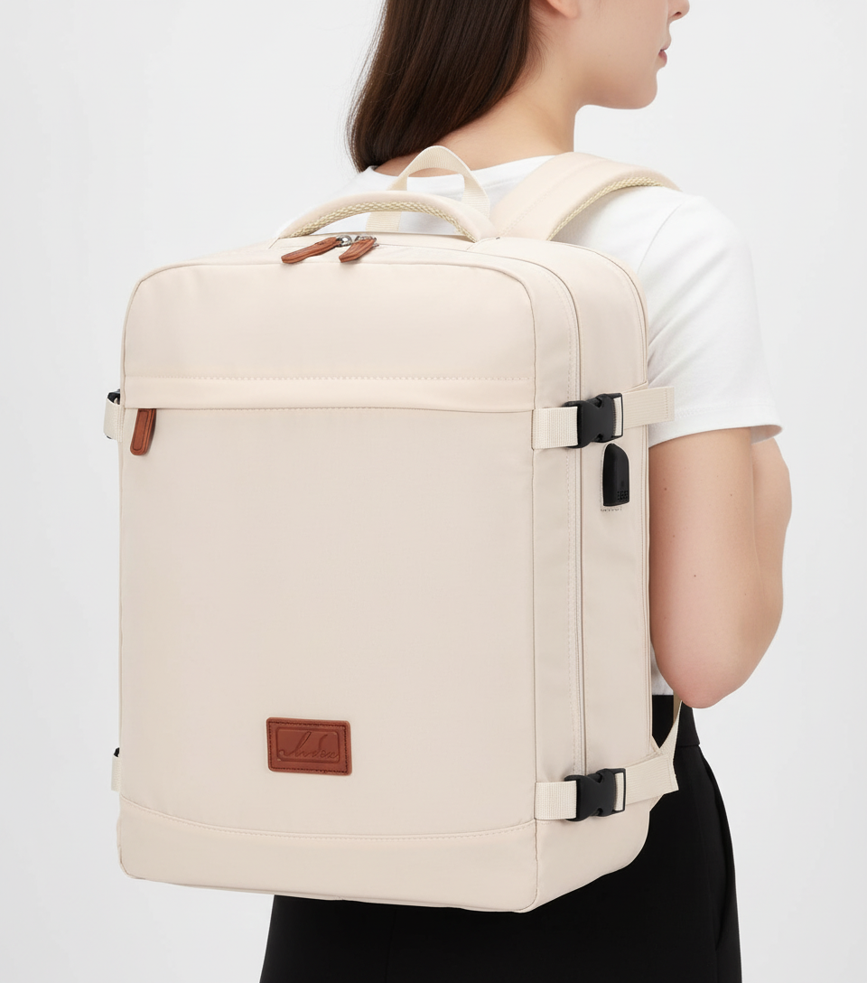 Organisationsryggsäck med plats för allt, inklusive laptop. Idealisk som kabinbagage och pendlarryggsäck.