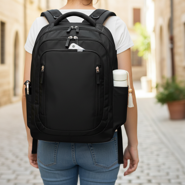 Unisex rullväska PackMax för resor. Smart förvaring, bekväm att dra eller bära.