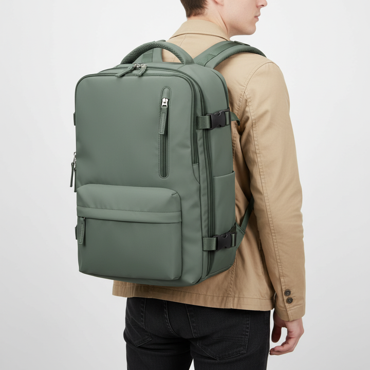 PackMax rullväska/reseryggsäck. Unisex, funktionell med komfort & stil. Optimerad för resor.