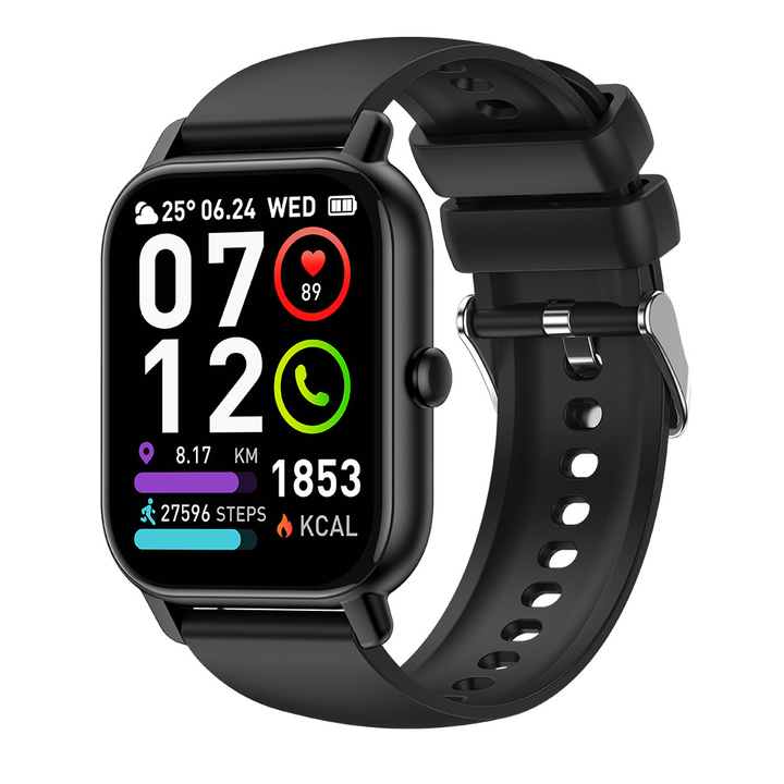 Unisex smartklocka i metallhölje med GPS, pulsmätare och sömnspårning för optimal hälsa och aktivitet.