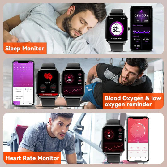 Kraftfull unisex aktivitetsmätare med GPS, Bluetooth och fitnessfunktioner för alla sportentusiaster.