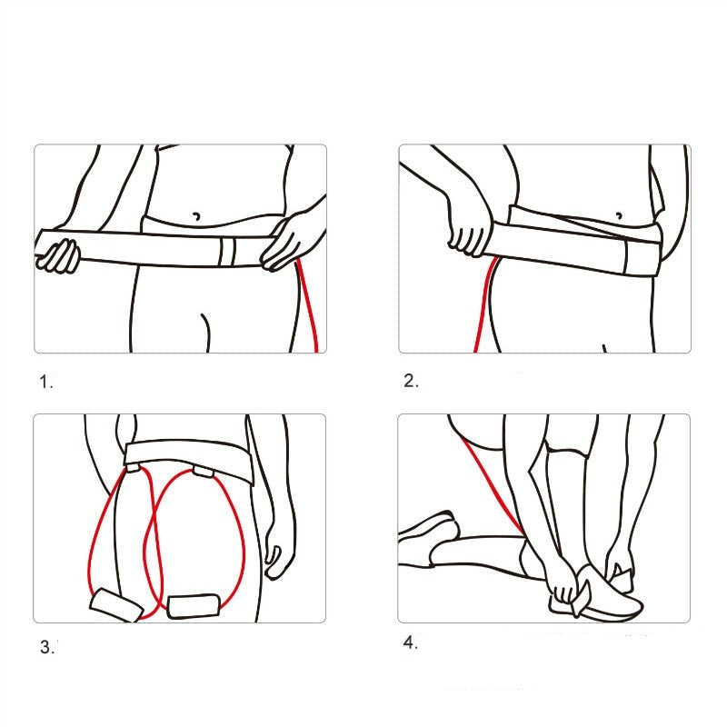 Unisex stussband designat för effektiv styrketräning av rumpa & lår. Ett måste för din hemmaträningsrutin.