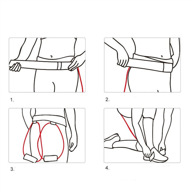 Unisex stussband designat för effektiv styrketräning av rumpa & lår. Ett måste för din hemmaträningsrutin.