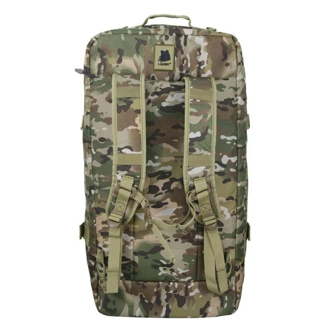 Robust unisex taktisk camo duffelväska, slitstark för utomhusbruk, tränings- och resväska.