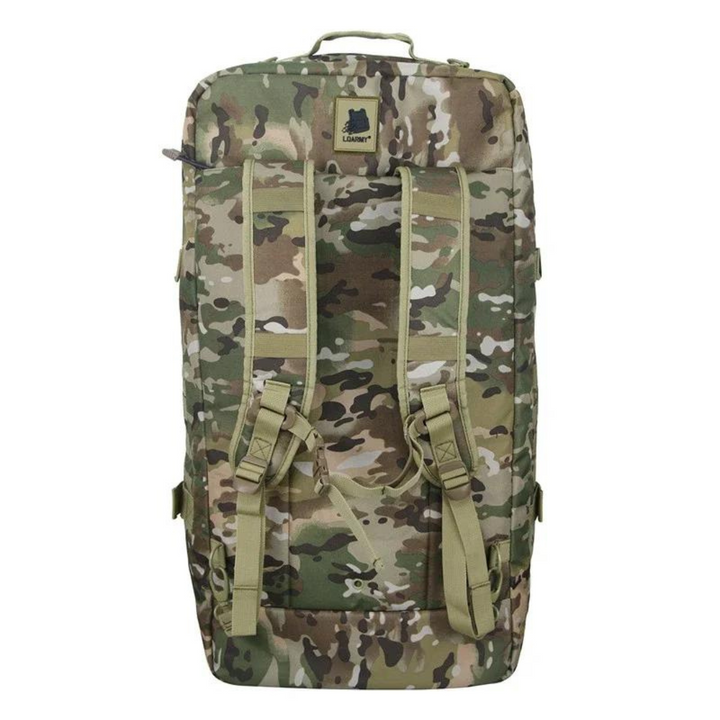Robust unisex taktisk camo duffelväska, slitstark för utomhusbruk, tränings- och resväska.