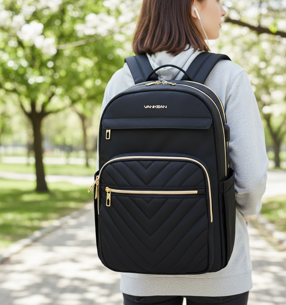 Unisex teknikryggsäck i vattentätt material. Perfekt laptopväska för organiserad och säker förvaring av elektronik.