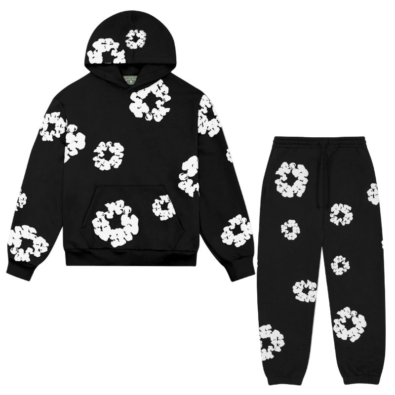 Unisex träningsoverall med huvtröja och långbyxor. Bekväm och stilren fritidsdräkt för sportiga vardagsstilar.