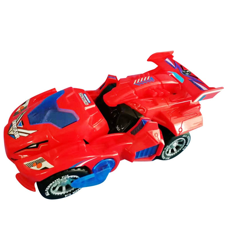 Unisex Transformer Dinosaurie LED leksaksbil i förpackning, perfekt presenttips för barn