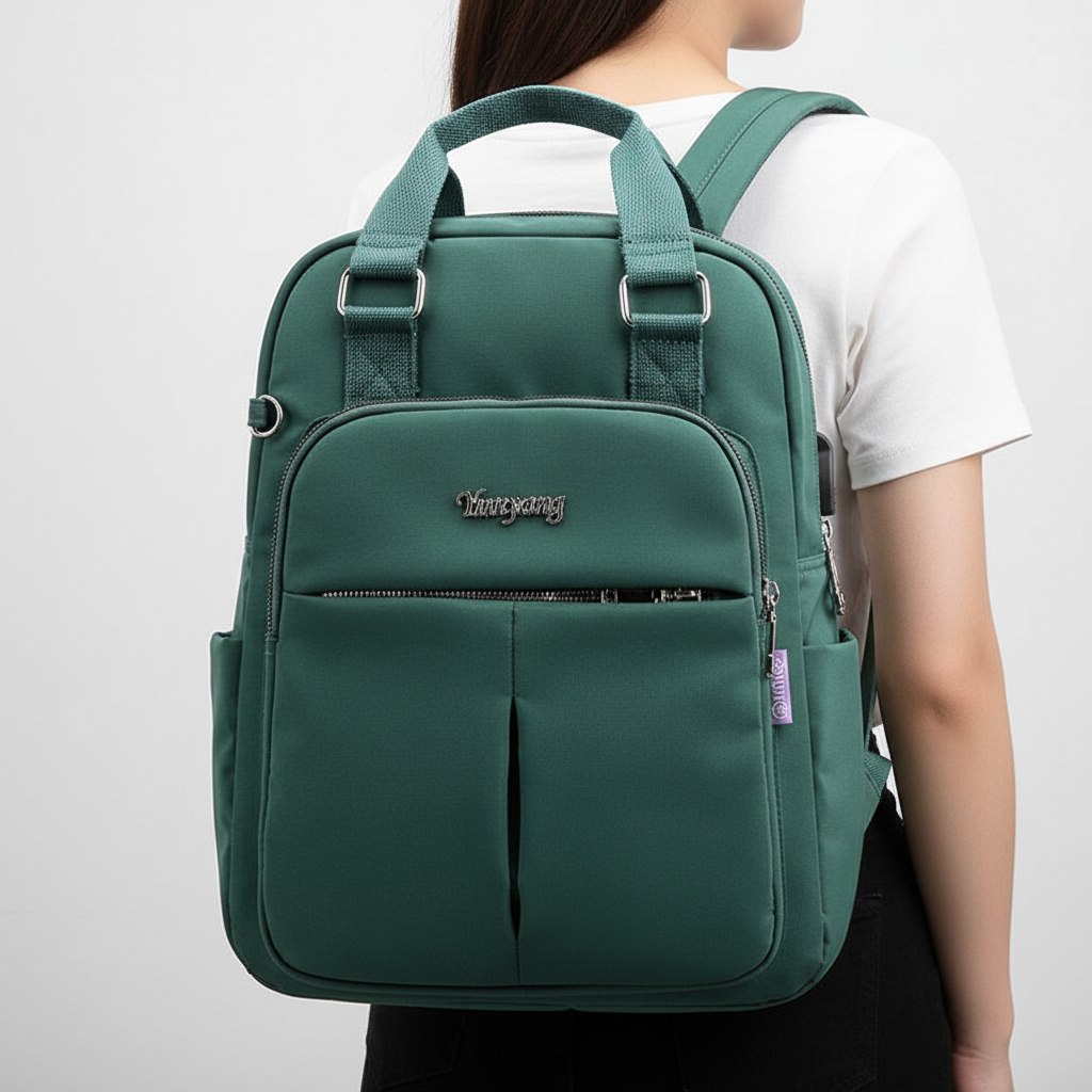 Unisex ryggsäck med minimalistisk design & stöldskydd. Passar alla, perfekt för skola, jobb & äventyr.