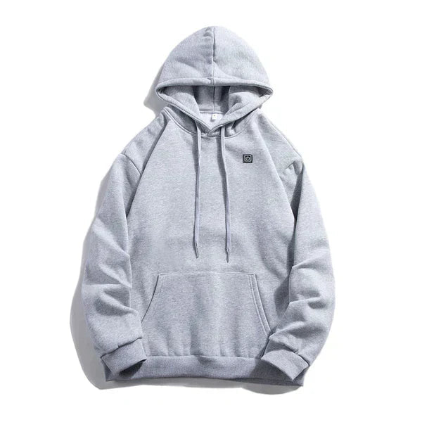Mjuk, uppvärmd unisex hoodie med justerbar värme för optimal komfort i vinterkylan.