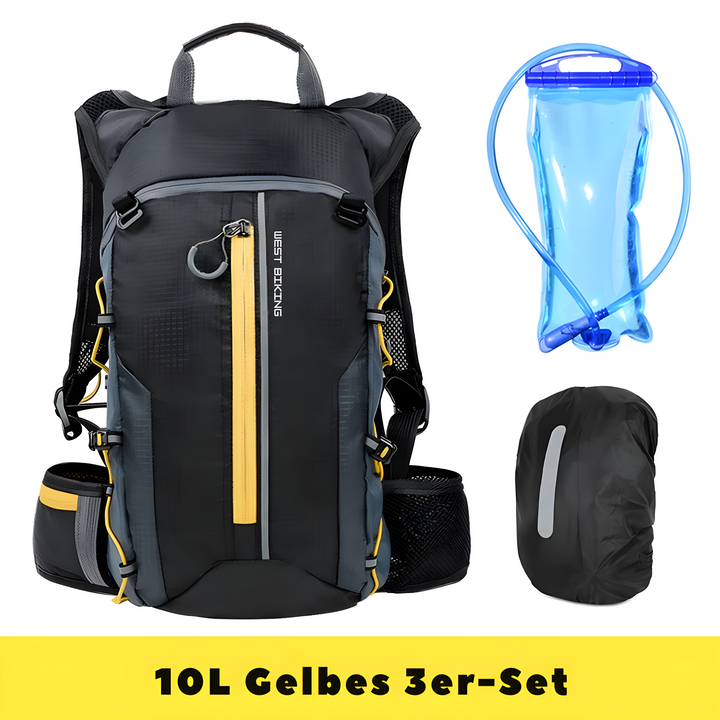 Stilren unisex vätskeryggsäck 10 L, designad för cykling & vandring. Håll dig hydrerad.