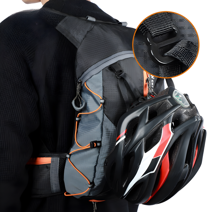 Vattentät vätskeryggsäck 10 L, unisex för utomhusaktiviteter som cykling & vandring.