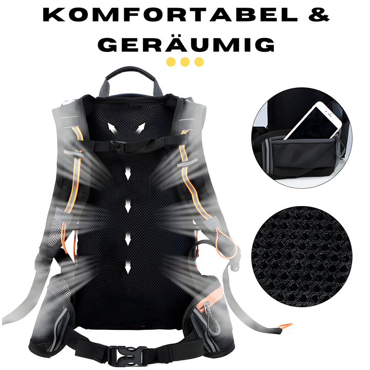 Lättvikt sportryggsäck 10 L för cykling & vandring. Unisex hydrering för dagsturer utomhus.