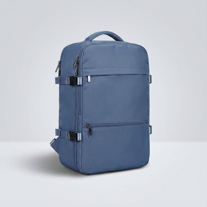 Stöldsäker unisex reseryggsäck med laptopfack och vattentålig design, perfekt som handbagage.