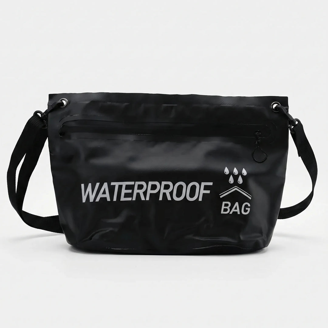 Slitstark vattentät torrväska, unisex crossbody för skydd under resor, stranden och fritidsaktiviteter.