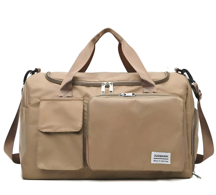 Stilren unisex weekendbag/gymväska, vattenavvisande för organiserade resor.