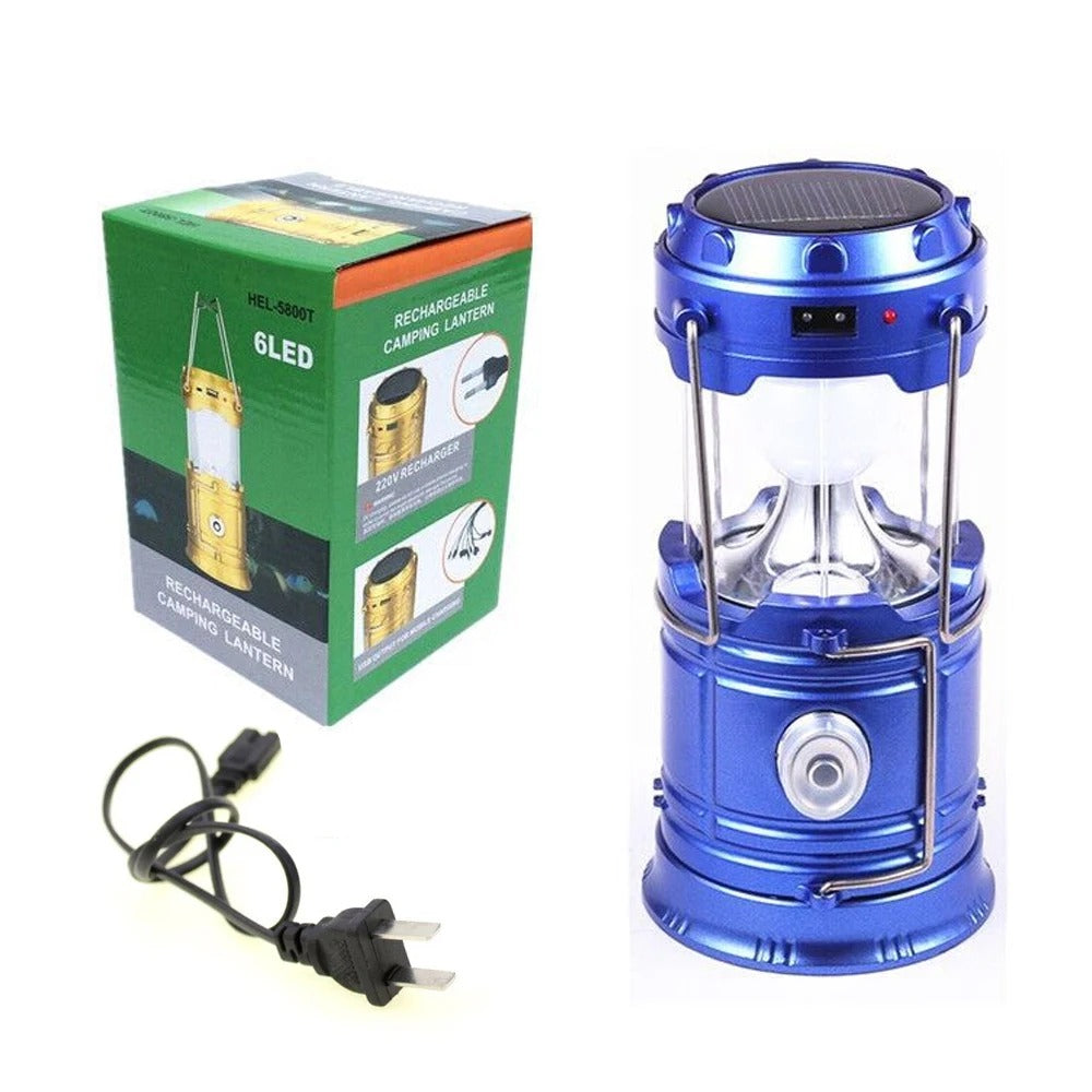 Robust och väderbeständig campinglampa som ger stark LED-belysning för kvällar utomhus.