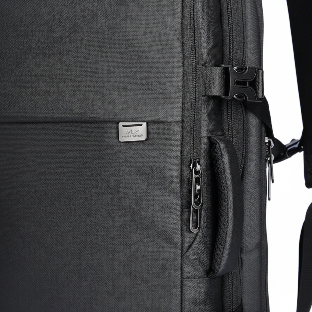 Stilren arbetsryggsäck unisex, utvidgbar för vardagsbruk. TravelX laptopryggsäck, vattenresistent pendling.