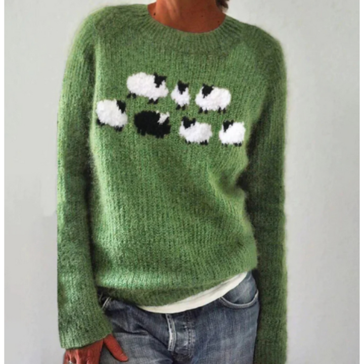 Kvinnors mångsidiga vintertröja, modern passform med klassisk design, mjukt material för bekväma outfits.