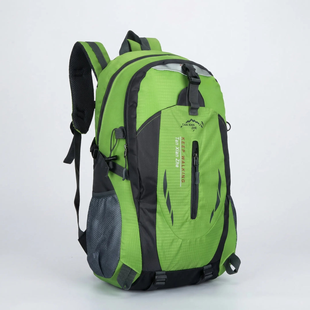 Närbild av den slitstarka Sean 50L vandringsryggsäcken, perfekt för unisex outdoor-bruk.