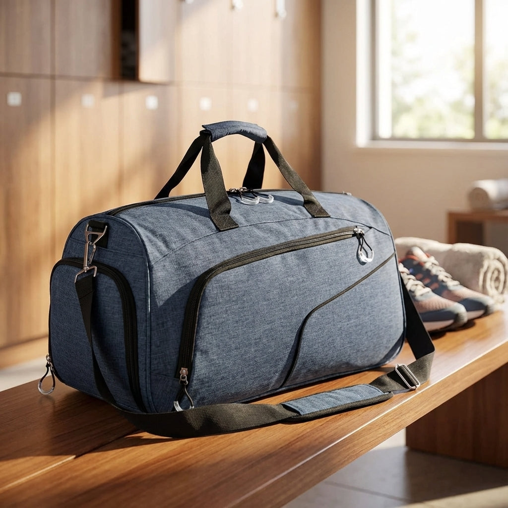 Vattentät 35L FlexDuffel unisex tränings- och resväska i Oxford-tyg, idealisk för gym & weekend.