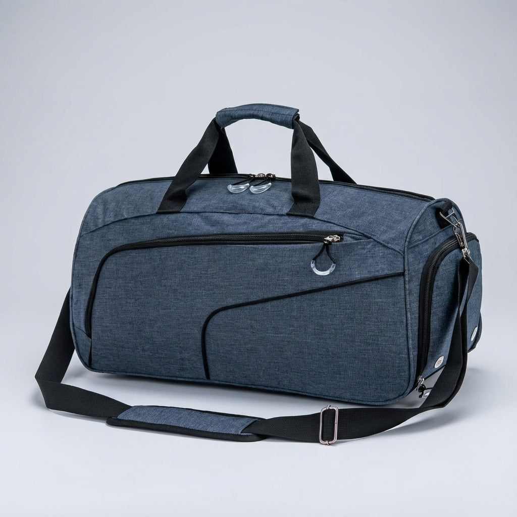 Unisex 35L vattentät duffelväska med våtfack & skofack, perfekt som gymväska eller weekendväska.