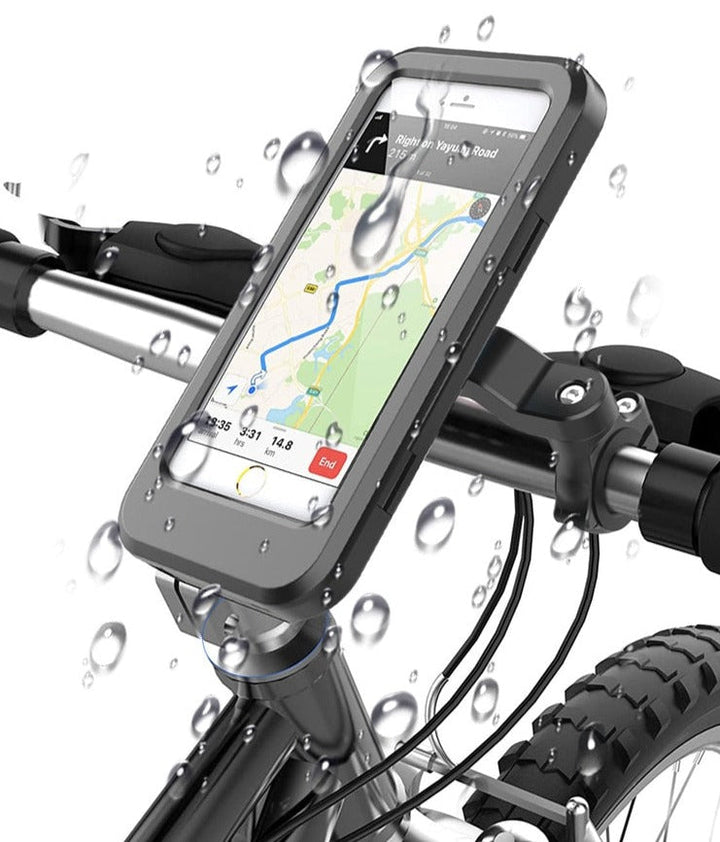 Vattentät 360° magnetisk telefonhållare för cykel, smartphone säkert monterad på cykelstyret
